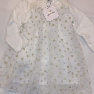 NWT Absorba Paris baby dress 3-6 mos